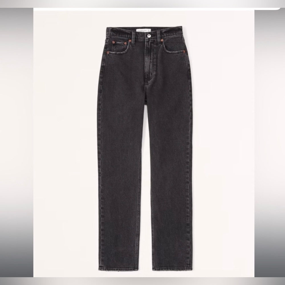 Abercrombie Ultra High Rise Ankle Straight Curve Love Jeans
